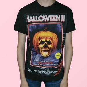 Halloween II: Pumpkin VHS Cover Hot Topic T-Shirt (M)
